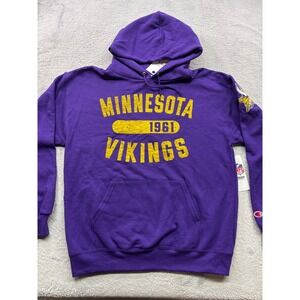 Champion NFL Minnesota Vikings Hoodie Purple Mens Large 1961 Graphic Sweatshirt